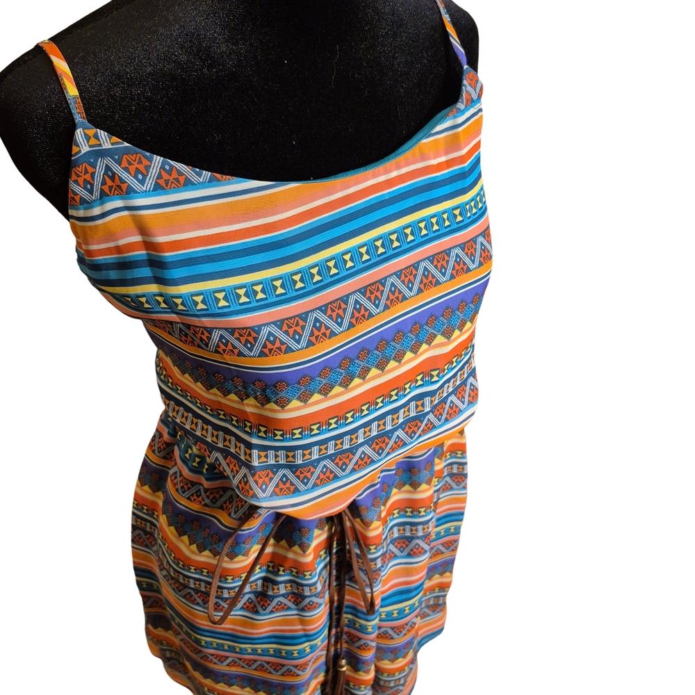 City Triangles Multicolor Patterned Mini Dress - image 3